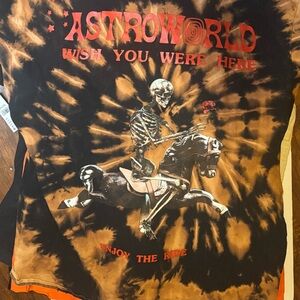 XL Travis Scott Astroworld Tie-Dye Graphic T-Shirt